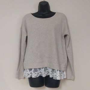 Verve Ami Layered Look Sweatshirt Small